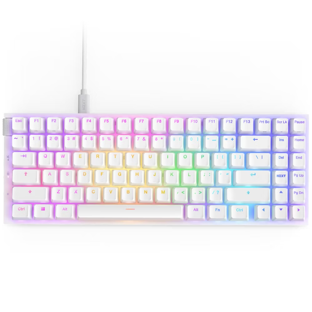 NZXT KB-002NW-US GAMING KEYBOARD FUNCTION 2 MINITKL US WHITE