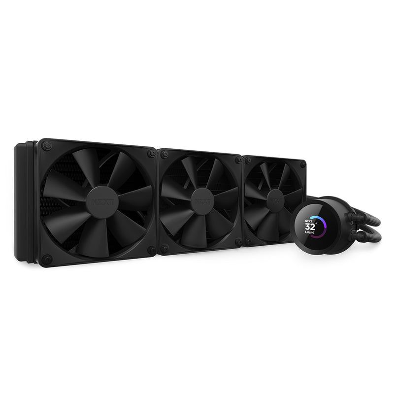 NZXT Kraken 360 - 360mm AIO liquid cooler w/ 1.54in. Display and Radiator Fans (Black)