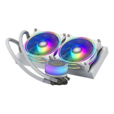 Cooler Master MasterLiquid ML240 Illusion ARGB AIO CPU Liquid Cooler - White