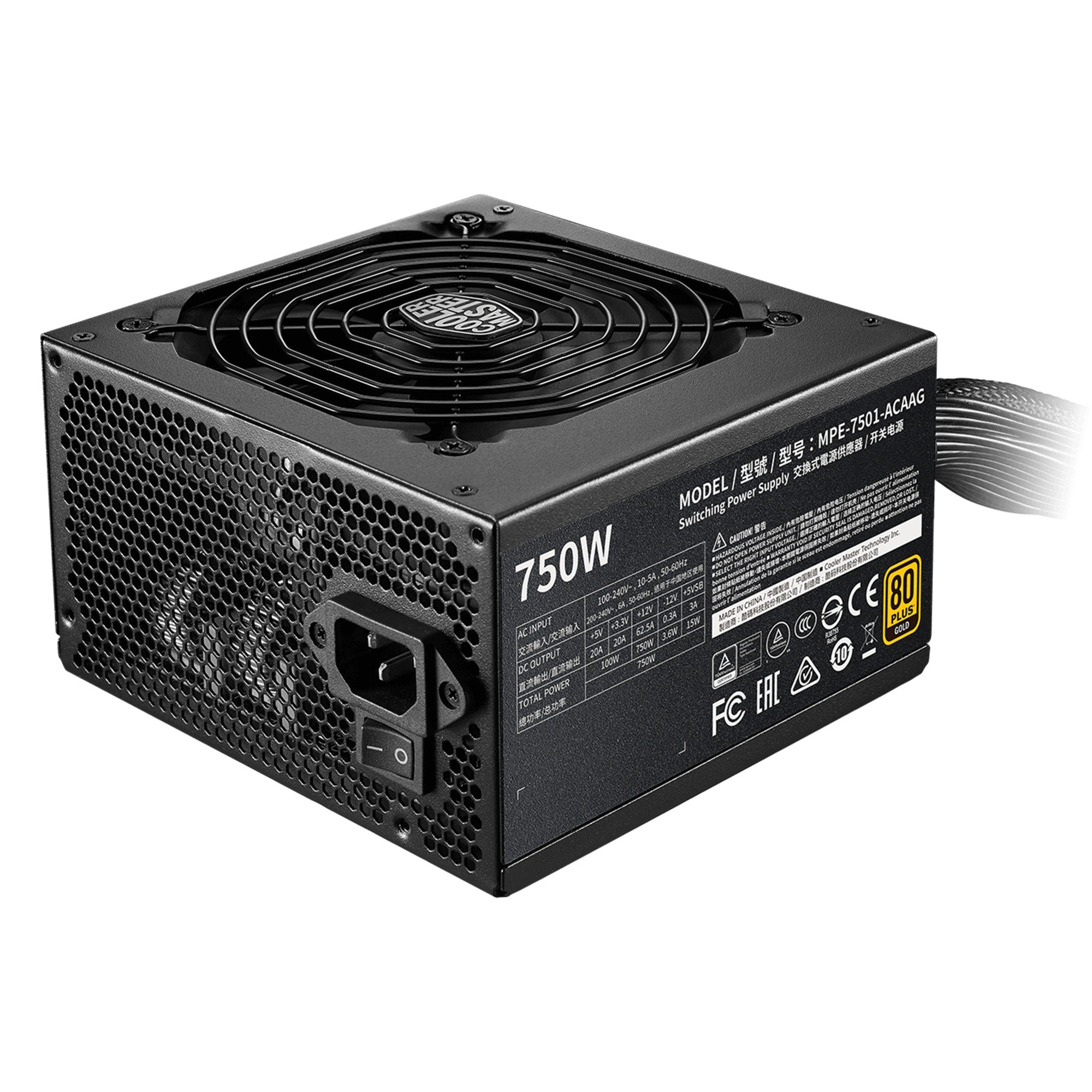 Cooler Master MWE Gold 750 - V2 power supply unit 750 W 24-pin ATX ATX Black