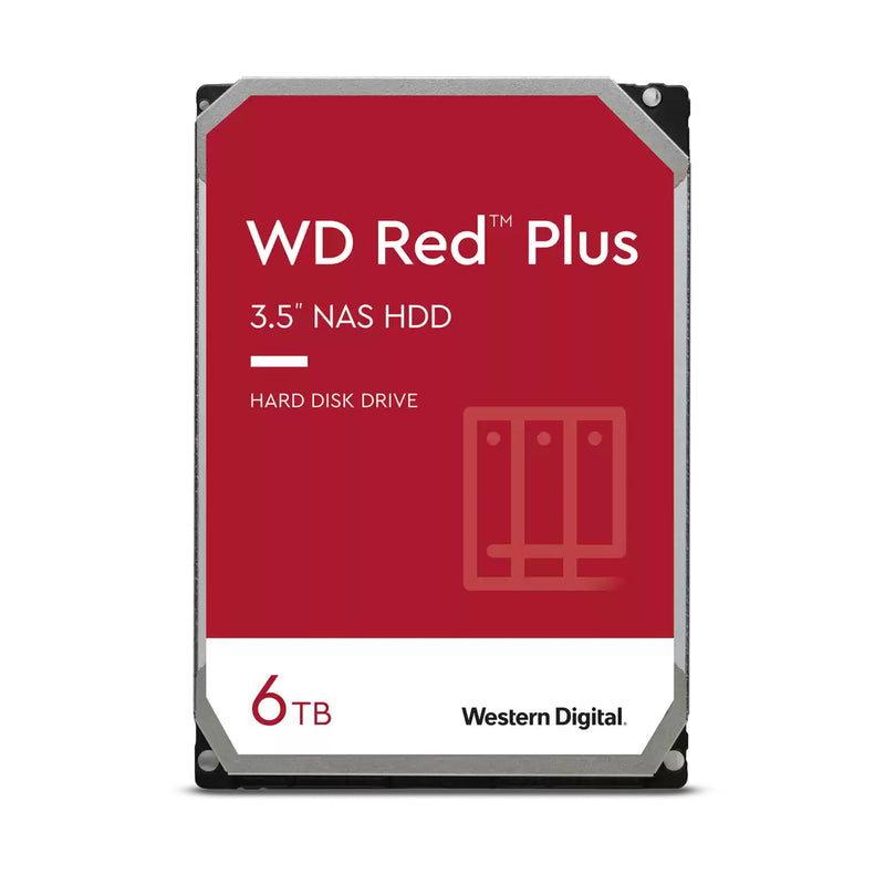 Western Digital Red Plus WD60EFPX internal hard drive 3.5" 6000 GB Serial ATA III