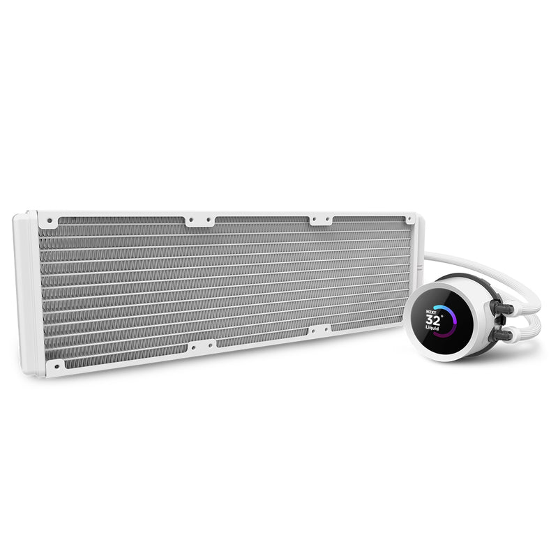 NZXT Kraken Elite 360 RGB - 360mm AIO liquid cooler w/ Display, RGB Controller and RGB Fans (White)