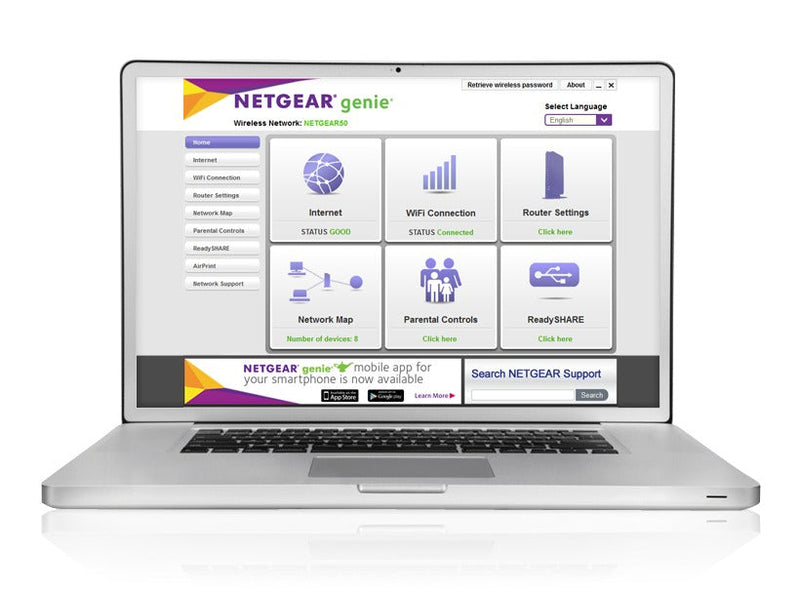 Netgear D3600 ADSL2+ Dual Band  Wireless-N600 Modem-Gigabit Router